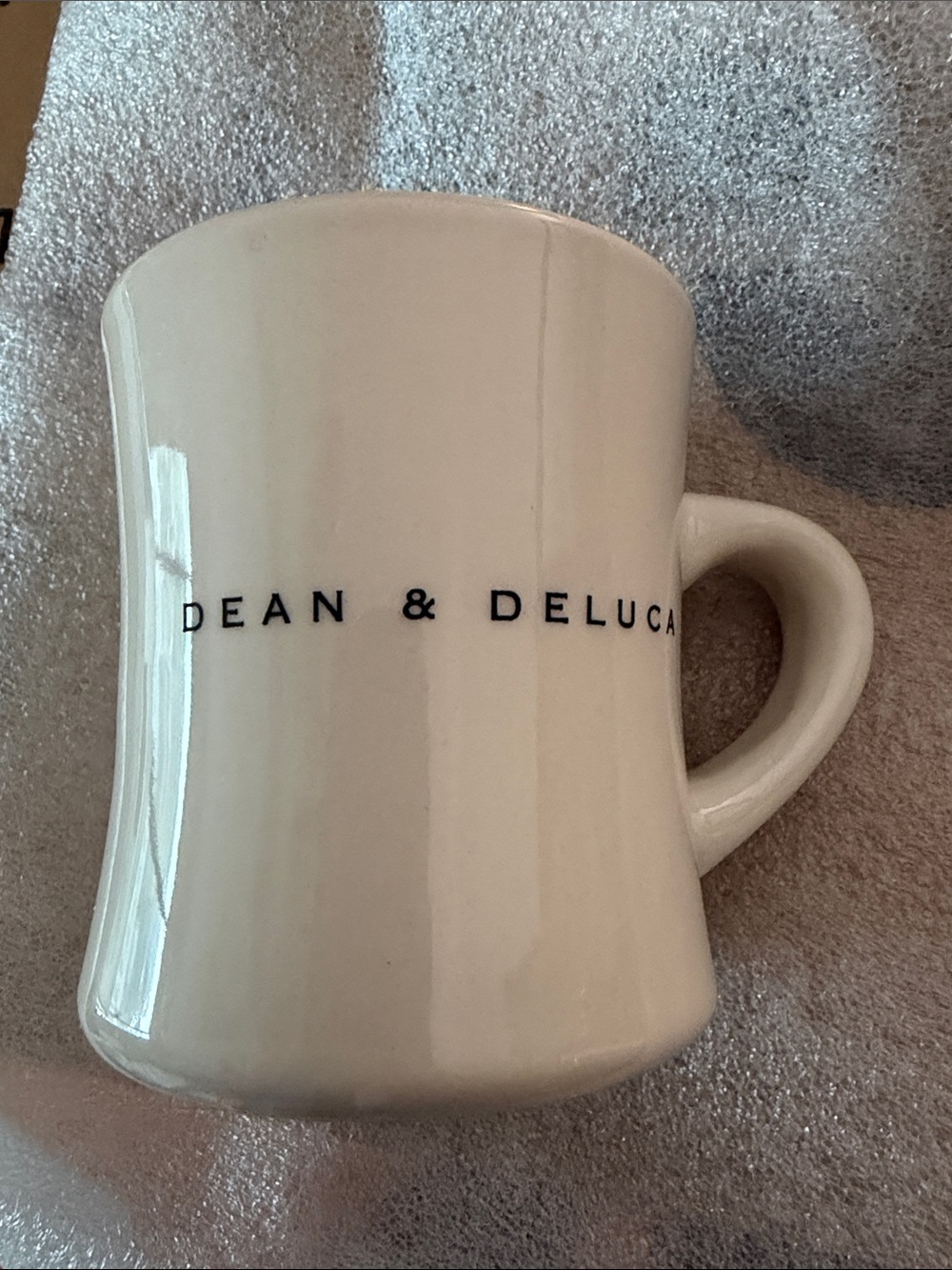 Dean & DeLuca Cream Ceramic Coffee Mug